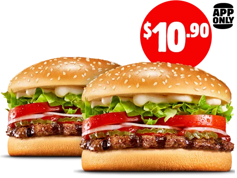 2 Whooper Junior + 2 Small Chips